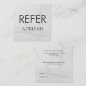 Carte De Référencement Référez un ami Élégant Professionnel des Affaires (Devant / Derrière)