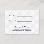 Carte De Référencement Référez un ami Séquins d'or moderne Promotionnels (Dos)