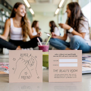 Carte De Référencement Référez-vous à l'illustration des mains mignonnes