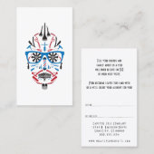 Carte De Référencement référez-vous un crâne de punk de coiffeur d'ami (Devant / Derrière)