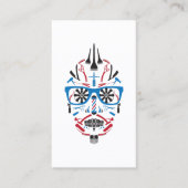 Carte De Référencement référez-vous un crâne de punk de coiffeur d'ami (Devant)