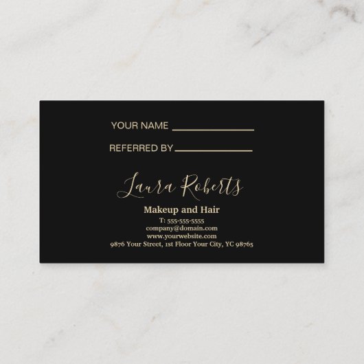 Carte De Référencement Refined Black Gold Crown (Dos)