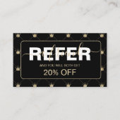 Carte De Référencement Refined Black Gold Crown (Devant)