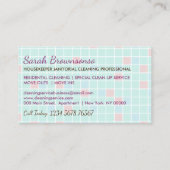 Carte De Référencement Remise sur la vente client de nettoyage (Dos)