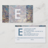 Carte De Référencement renvoi au monogramme brouillé (Devant / Derrière)