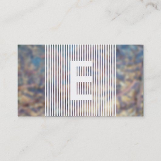Carte De Référencement renvoi au monogramme brouillé (Devant)