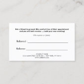 Carte De Référencement Renvoi d'appréciation client Red Heart 2 (Dos)