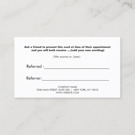 Carte De Référencement Renvoi d'appréciation client Red Heart 2 (Dos)