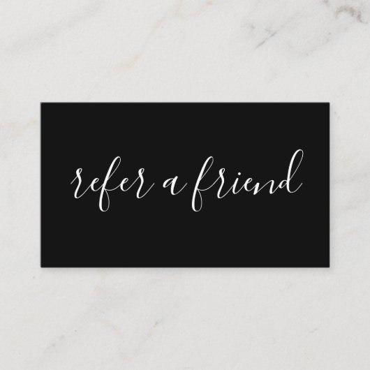 Carte De Référencement renvoyer un programme de renvoi d'ami (Devant)