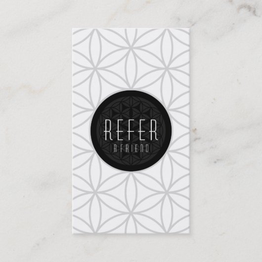 Carte De Référencement renvoyer une géométrie sacrée à un ami (Devant)