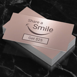 Carte De Référencement Rorose Gold Dentist Share a Smile