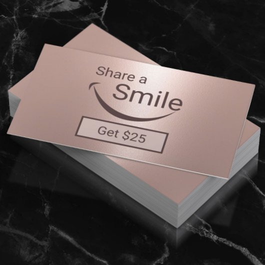 Carte De Référencement Rorose Gold Dentist Share a Smile