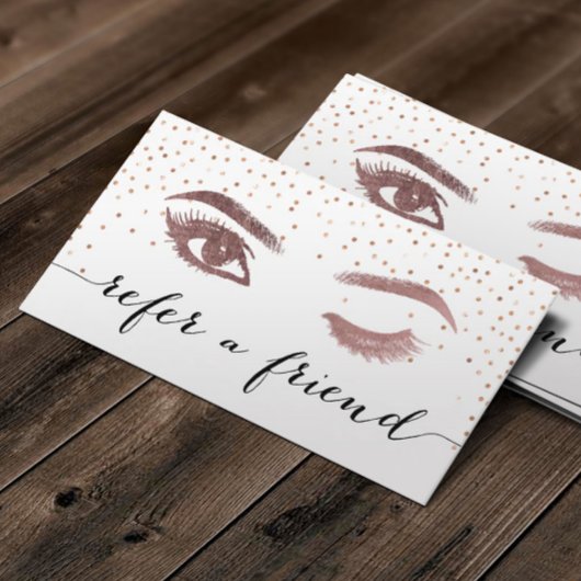 Carte De Référencement Rose de maquillage  Gold aiguillage