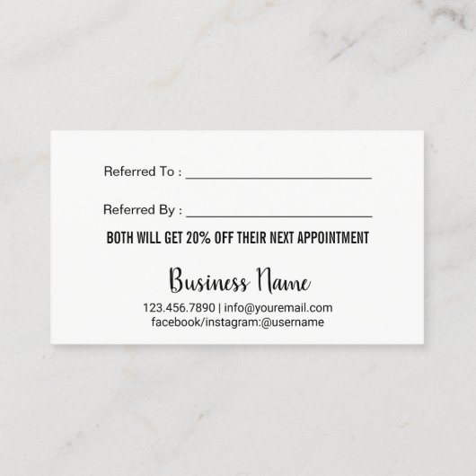 Carte De Référencement Rose de maquillage  Gold aiguillage (Dos)