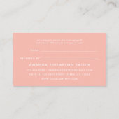 Carte De Référencement Rose Gold Parties scintillant Eye aiguillage (Dos)