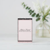 Carte De Référencement Rose Gold Rose Foncé Élégant Moderne Parrainer un  (Debout devant)