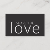 Carte De Référencement Salon blanc noir minimaliste Cool Gras ivoire (Devant)