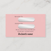 Carte De Référencement Salon de beauté (Dos)