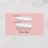 Carte De Référencement Salon de beauté (Dos)