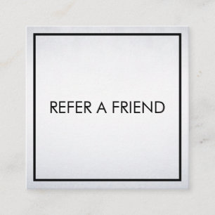 Carte De Référencement Salon de beauté blanc élégant et moderne