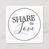 Carte De Référencement Salon de beauté blanc noir noir simple et moderne (Devant)