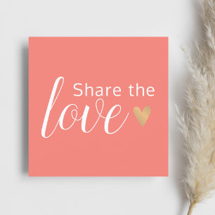 Carte De Référencement Salon de Beauté Elégant Cœur de Corail en Or Blanc