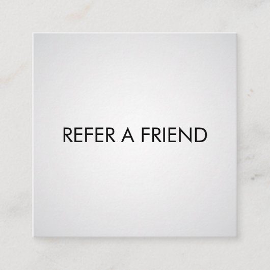 Carte De Référencement Salon de Beauté Élégant Moderne Blanc (Devant)