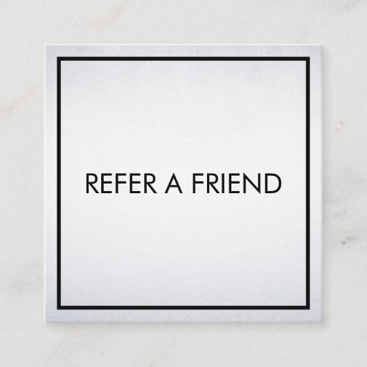 Carte De Référencement Salon de Beauté Élégant Moderne Blanc (Devant)