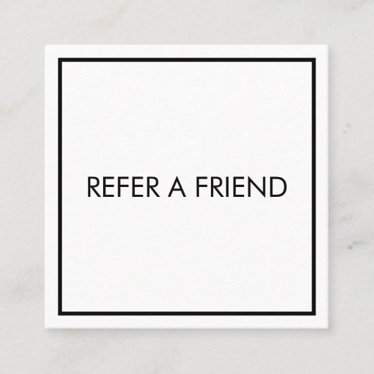 Carte De Référencement Salon de Beauté Élégant Moderne Blanc (Devant)