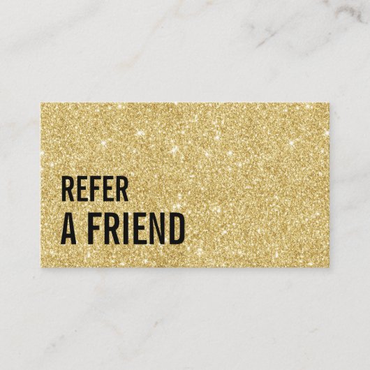 Carte De Référencement Salon de beauté moderne de parties scintillantes (Devant)