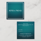 Carte De Référencement Salon de Beauté Moderne Élégant (Devant / Derrière)