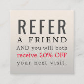 Carte De Référencement Salon de beauté moderne et élégant rouge jaune (Devant)