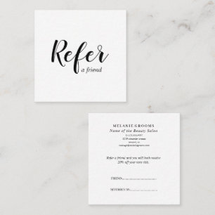 Carte De Référencement Salon de beauté promotionnel