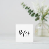 Carte De Référencement Salon de beauté promotionnel (Debout devant)