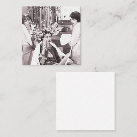 Carte De Référencement Salon de coiffure rétro (Devant / Derrière)