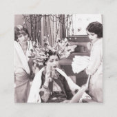 Carte De Référencement Salon de coiffure rétro (Devant)