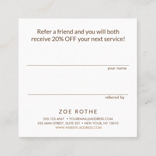 Carte De Référencement Salon de Parties scintillant de Champagne Rose - R (Dos)