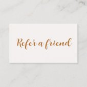 Carte De Référencement Salon élégant minimaliste pastel élégant (Devant)