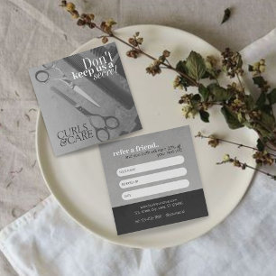 Carte De Référencement Salon gris élégant Coupon de réduction essentielle