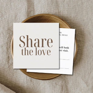 Carte De Référencement Salon minimaliste élégant de pastel beige