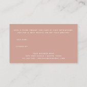 Carte De Référencement Script moderne en terre cuite (Dos)