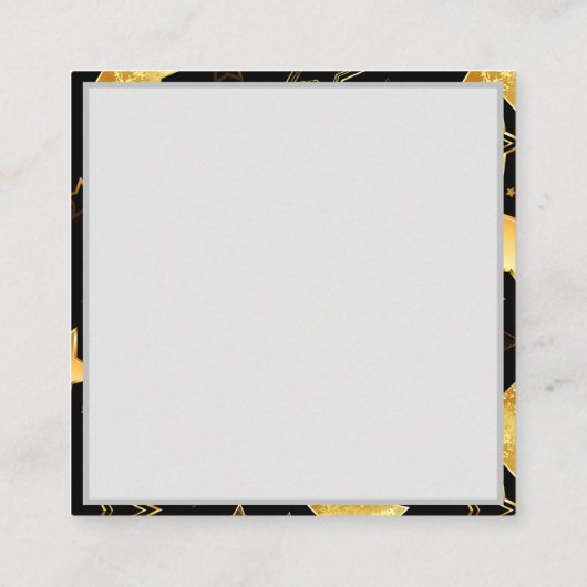 Carte De Référencement Seamless pattern with Golden Stars (Dos)