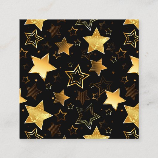 Carte De Référencement Seamless pattern with Golden Stars (Devant)