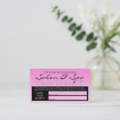 Carte De Référencement secrets de beauté américains référer un ami (Debout devant)