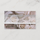 Carte De Référencement Shabby Chic Rose Floral Élégant Référer Un Ami (Dos)