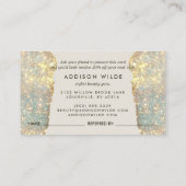 Carte De Référencement Signature holographique Script moderne Parties sci (Dos)