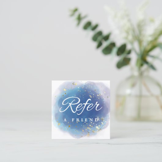 Carte De Référencement Signature holographique Script moderne Parties sci (Debout devant)