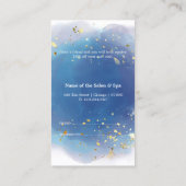 Carte De Référencement Signature holographique Script moderne Parties sci (Dos)