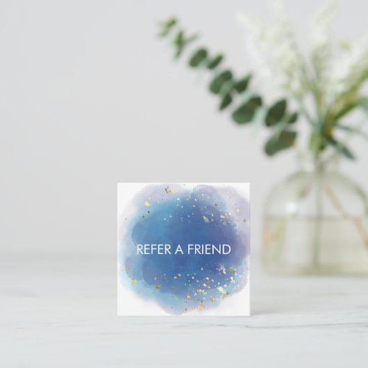 Carte De Référencement Signature holographique Script moderne Parties sci (Debout devant)