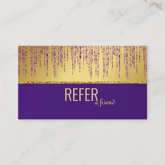 Carte De Référencement Signature holographique Script Parties scintillant (Devant)